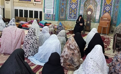 حال و هوای اعتکاف دختران در مسجدسلیمان