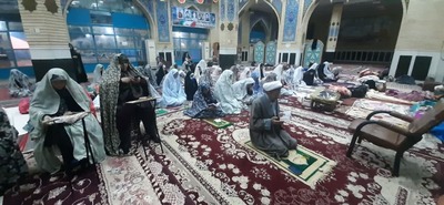 حال و هوای اعتکاف دختران در مسجدسلیمان