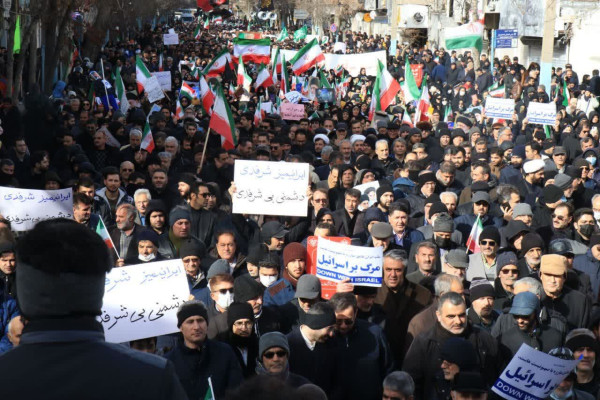 خروش مردم ولایتمدار اردبیل در محکومیت اغتشاشات