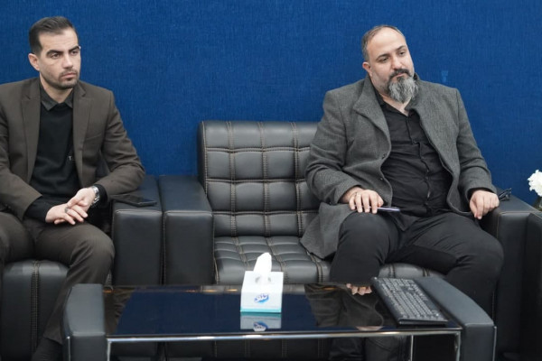 بازدید مدیر روابط عمومی شرکت فولاد اکسین از مرکز رسانه تبلیغات اسلامی استان خوزستان