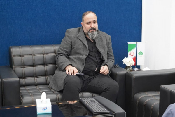 بازدید مدیر روابط عمومی شرکت فولاد اکسین از مرکز رسانه تبلیغات اسلامی استان خوزستان