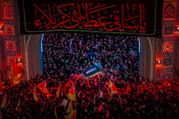 مراسم تشییع پیکر رهبر انقلاب در کربلا و نجف