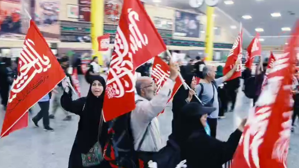 یالثارات الحسین شعار مشترک زائران حسینی در مرز شلمچه