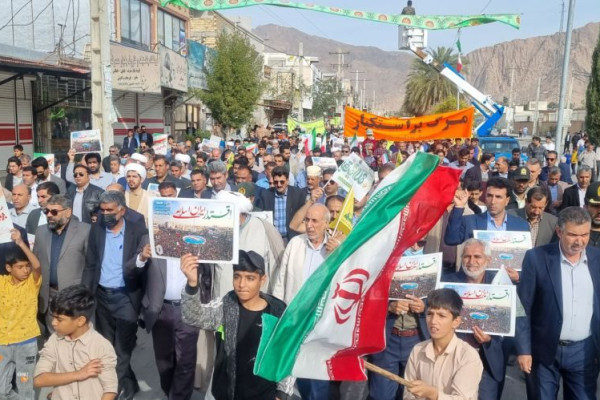 حضور پرشور مدافعان خلیج‌فارس در راهپیمایی ۲۲ بهمن