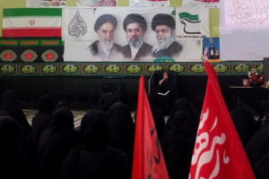 مراسم یادبود رهبر شهید انقلاب با حضور بانوان زینبی